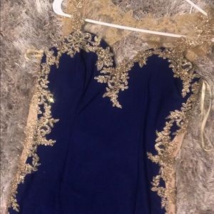 Royal blue mermaid dress